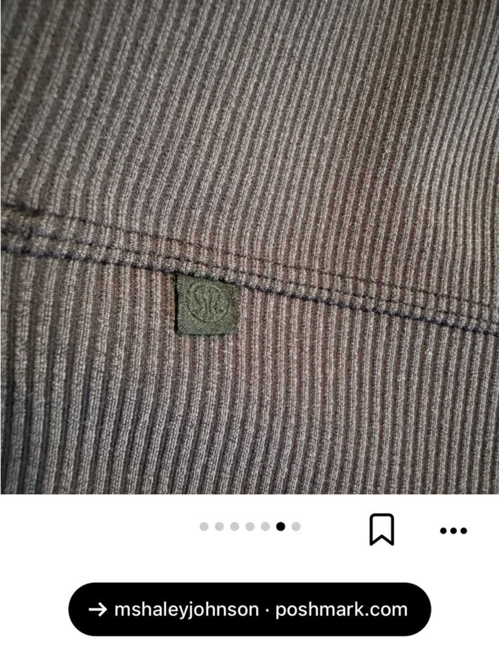 Lululemon Ribbed Softstreme Perfectly Oversized Cropped Crew - Picture 9 of 9
